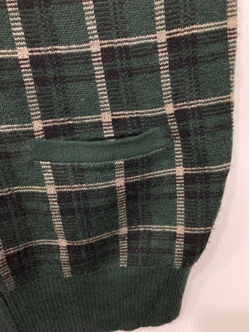 POLO RALPH LAUREN（ポロ・ラルフローレン）POLO RALPH LAUREN (ポロ・ラルフローレン) ジップニットベスト グリーン サイズ:Mの古着・服飾アイテム