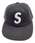 SUPREME (シュプリーム) Sロゴ6パネルキャップ ブラック：7000円