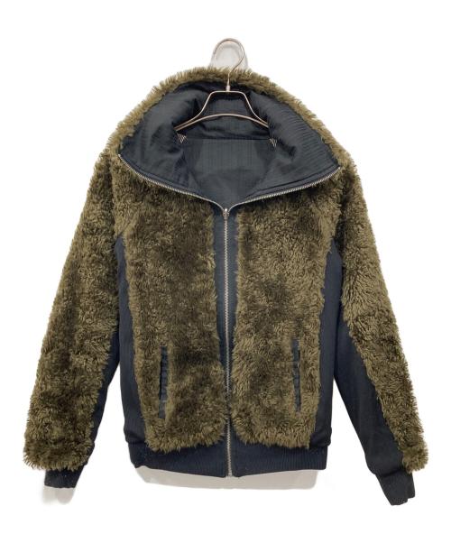 DIESEL（ディーゼル）DIESEL (ディーゼル) リバーシブルファージャケット ブラック×カーキ サイズ:XSの古着・服飾アイテム