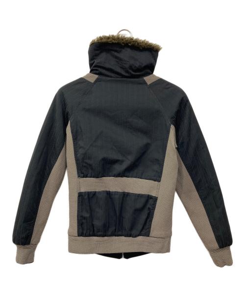 DIESEL（ディーゼル）DIESEL (ディーゼル) リバーシブルファージャケット ブラック×カーキ サイズ:XSの古着・服飾アイテム