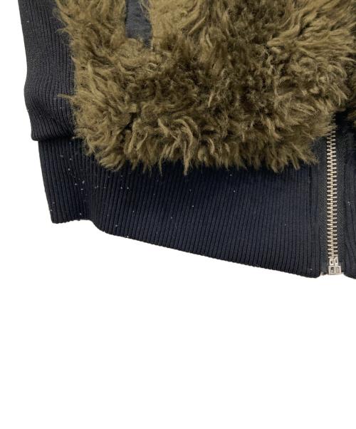 DIESEL（ディーゼル）DIESEL (ディーゼル) リバーシブルファージャケット ブラック×カーキ サイズ:XSの古着・服飾アイテム