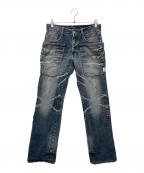 PPFMピーピーエフエム）の古着「ギミックデニムパンツ」｜インディゴ