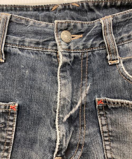 PPFM（ピーピーエフエム）PPFM (ピーピーエフエム) ギミックデニムパンツ インディゴ サイズ:不明の古着・服飾アイテム