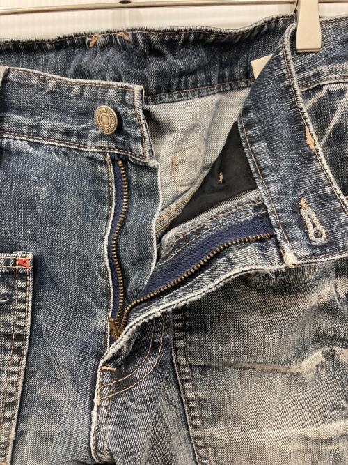 PPFM（ピーピーエフエム）PPFM (ピーピーエフエム) ギミックデニムパンツ インディゴ サイズ:不明の古着・服飾アイテム