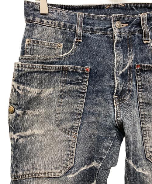PPFM（ピーピーエフエム）PPFM (ピーピーエフエム) ギミックデニムパンツ インディゴ サイズ:不明の古着・服飾アイテム