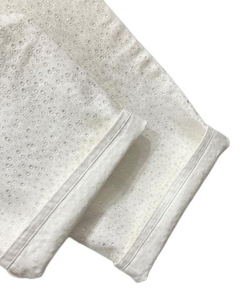 eimy istoire（エイミーイストワール）eimy istoire (エイミーイストワール) drop patternデニムパンツ ホワイト サイズ:Sの古着・服飾アイテム