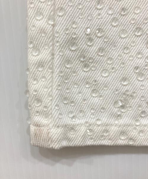 eimy istoire（エイミーイストワール）eimy istoire (エイミーイストワール) drop patternデニムパンツ ホワイト サイズ:Sの古着・服飾アイテム