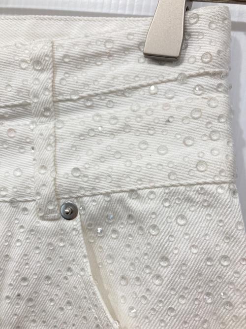 eimy istoire（エイミーイストワール）eimy istoire (エイミーイストワール) drop patternデニムパンツ ホワイト サイズ:Sの古着・服飾アイテム