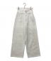 eimy istoire（エイミーイストワール）の古着「drop patternデニムパンツ」｜ホワイト
