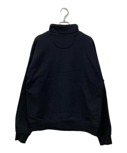 HUF（ハフ）HUF (ハフ) ハーフジップスウェット ブラック サイズ:Mの古着・服飾アイテム