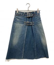 Hysteric Glamour（ヒステリックグラマー）の古着「ラップデニムスカート」｜インディゴ