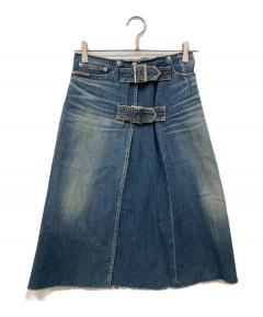 中古・古着通販】sacai (サカイ) デニムプリーツスカート インディゴ
