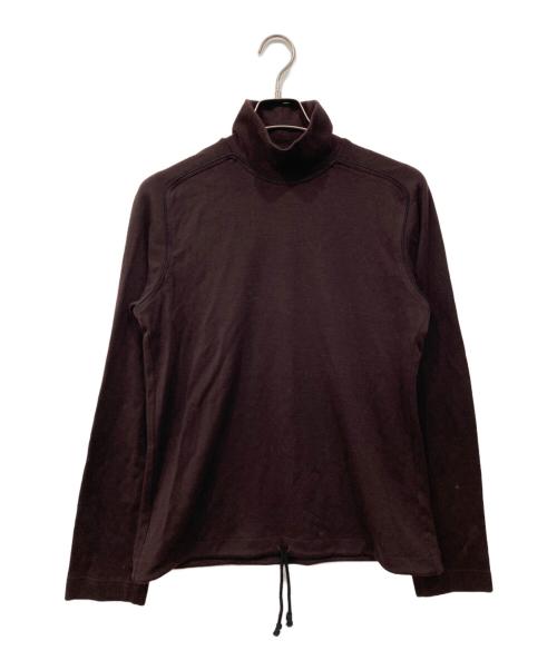 DRIES VAN NOTEN（ドリスヴァンノッテン）DRIES VAN NOTEN (ドリスヴァンノッテン) ハイネックカットソー ブラウン サイズ:Mの古着・服飾アイテム