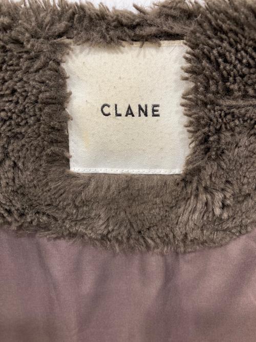 CLANE（クラネ）CLANE (クラネ) ノーカラーファーコート ブラウン サイズ:2の古着・服飾アイテム