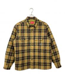 SUPREME（シュプリーム）の古着「キルティング フランネル チェック シャツジャケット」｜オリーブ