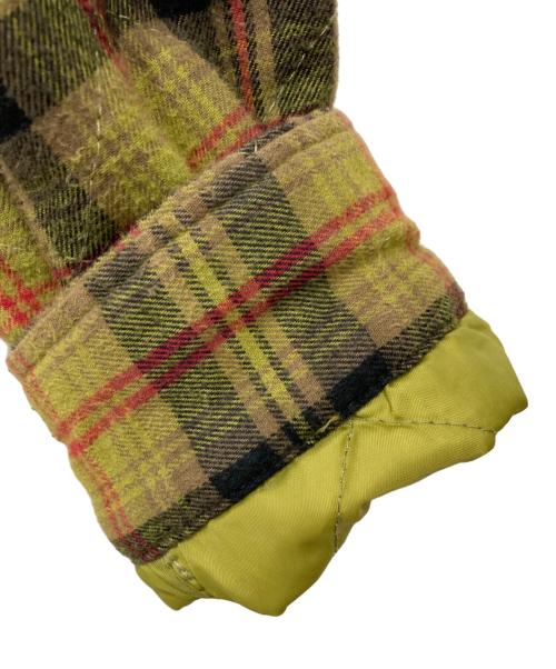 SUPREME（シュプリーム）SUPREME (シュプリーム) キルティング フランネル チェック シャツジャケット オリーブ サイズ:Sの古着・服飾アイテム