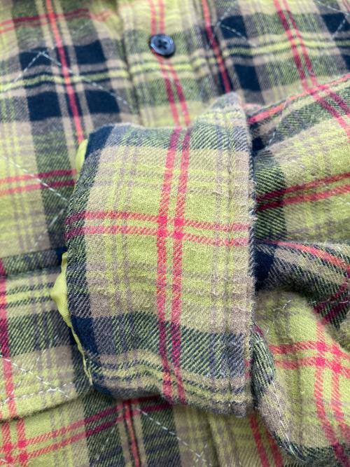 SUPREME（シュプリーム）SUPREME (シュプリーム) キルティング フランネル チェック シャツジャケット オリーブ サイズ:Sの古着・服飾アイテム