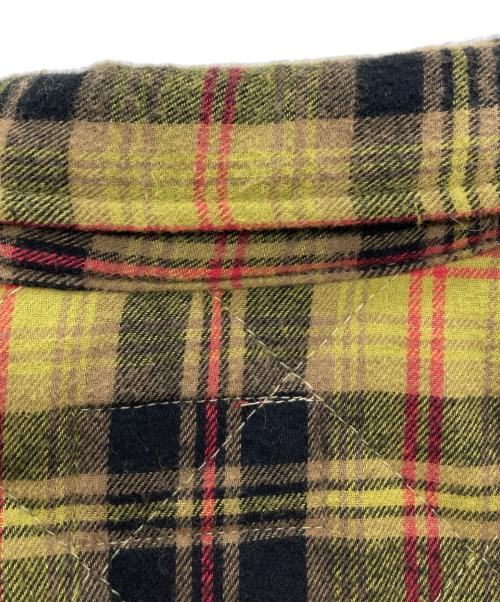 SUPREME（シュプリーム）SUPREME (シュプリーム) キルティング フランネル チェック シャツジャケット オリーブ サイズ:Sの古着・服飾アイテム