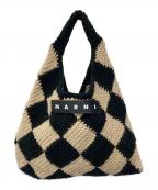 MARNIマルニ）の古着「MARKET DIAMOND ミニバッグ」｜ベージュ×ブラック