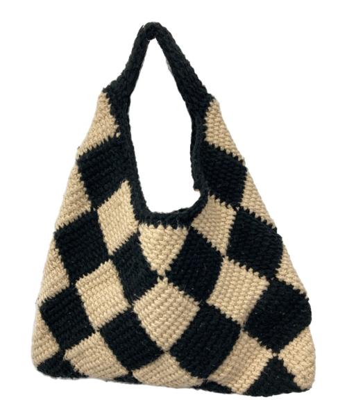 MARNI（マルニ）MARNI (マルニ) MARKET DIAMOND ミニバッグ ベージュ×ブラックの古着・服飾アイテム