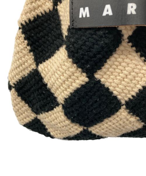 MARNI（マルニ）MARNI (マルニ) MARKET DIAMOND ミニバッグ ベージュ×ブラックの古着・服飾アイテム