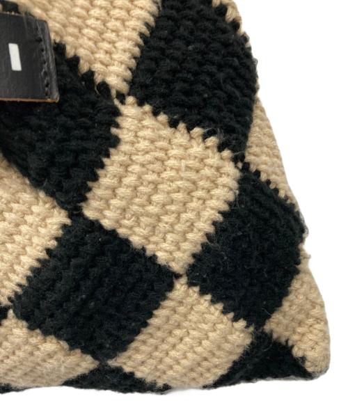 MARNI（マルニ）MARNI (マルニ) MARKET DIAMOND ミニバッグ ベージュ×ブラックの古着・服飾アイテム