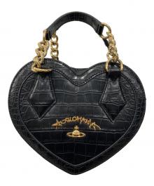 Vivienne Westwood ANGLOMANIA（ヴィヴィアンウエストウッドアングロマニア）の古着「2WAY チェーン ハートバッグ」｜ブラック