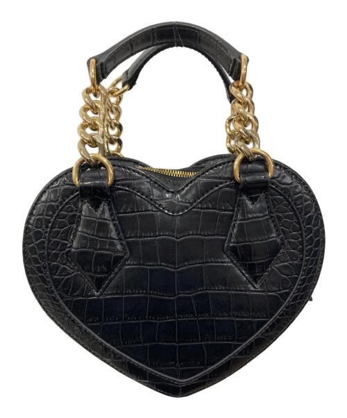Vivienne Westwood ANGLOMANIA（ヴィヴィアンウエストウッドアングロマニア）Vivienne Westwood ANGLOMANIA (ヴィヴィアンウエストウッドアングロマニア) 2WAY チェーン ハートバッグ ブラックの古着・服飾アイテム