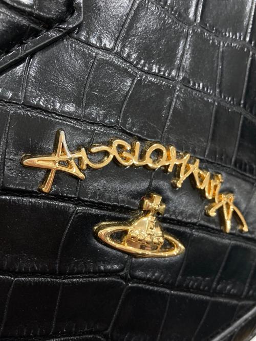 Vivienne Westwood ANGLOMANIA（ヴィヴィアンウエストウッドアングロマニア）Vivienne Westwood ANGLOMANIA (ヴィヴィアンウエストウッドアングロマニア) 2WAY チェーン ハートバッグ ブラックの古着・服飾アイテム