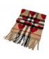 BURBERRY（バーバリー）の古着「ノバチェック＆ハート柄 カシミヤマフラー」｜ベージュ