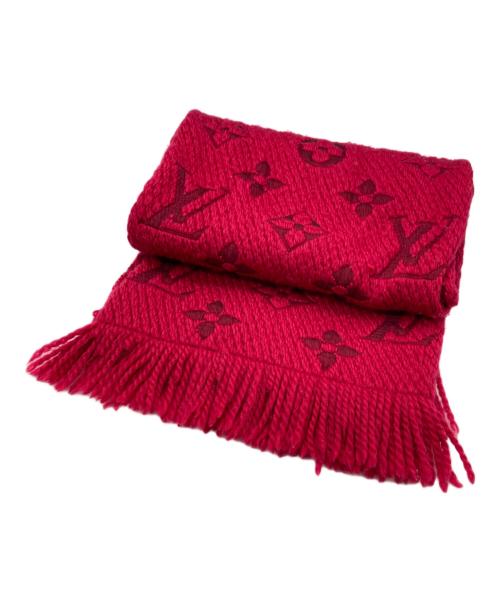 LOUIS VUITTON（ルイ ヴィトン）LOUIS VUITTON (ルイ ヴィトン) エシャルプロゴマニア マフラー レッドの古着・服飾アイテム