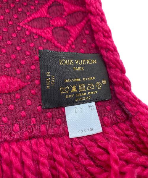 LOUIS VUITTON（ルイ ヴィトン）LOUIS VUITTON (ルイ ヴィトン) エシャルプロゴマニア マフラー レッドの古着・服飾アイテム