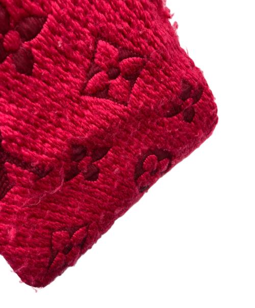 LOUIS VUITTON（ルイ ヴィトン）LOUIS VUITTON (ルイ ヴィトン) エシャルプロゴマニア マフラー レッドの古着・服飾アイテム