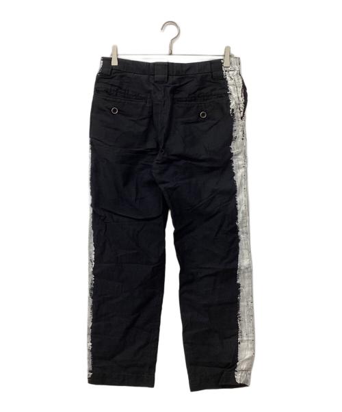 Maison MIHARA YASUHIRO（メゾン ミハラ ヤスヒロ）Maison MIHARA YASUHIRO (メゾン ミハラ ヤスヒロ) サイドペイントパンツ ブラック サイズ:44の古着・服飾アイテム