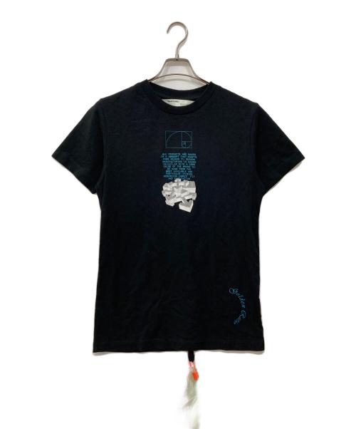 OFFWHITE（オフホワイト）OFFWHITE (オフホワイト) プリントTシャツ ブラック サイズ:XSの古着・服飾アイテム