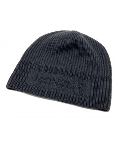 中古・古着通販】MONCLER (モンクレール) ニット帽 グレー サイズ:UNI