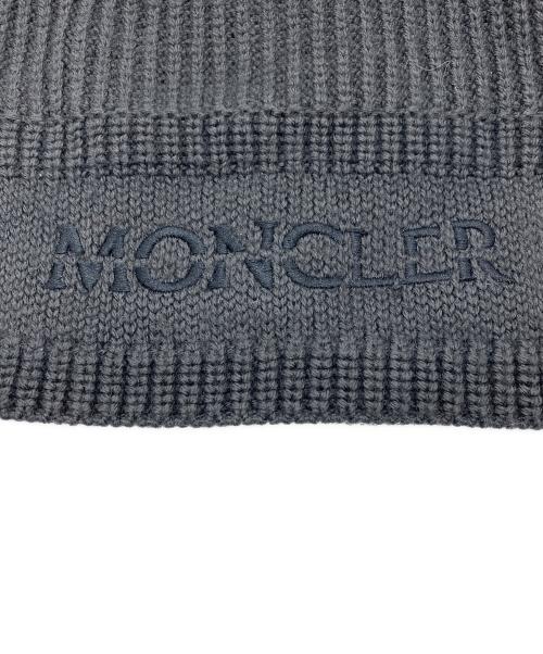 MONCLER（モンクレール）MONCLER (モンクレール) ニット帽 グレー サイズ:UNIの古着・服飾アイテム