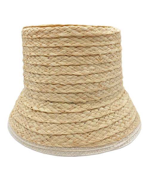 kijima takayuki（キジマタカユキ）KIJIMA TAKAYUKI (キジマタカユキ) RAFFIA BUCKET HAT / ラフィア バケットハット ベージュ サイズ:1の古着・服飾アイテム
