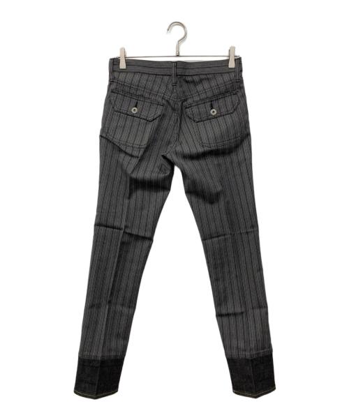 JUNYA WATANABE COMME des GARCONS MAN PINK（ジュンヤワタナベ コムデギャルソンマン ピンク）JUNYA WATANABE COMME des GARCONS MAN PINK (ジュンヤワタナベ コムデギャルソンマン ピンク) ストライプパンツ グレー サイズ:Sの古着・服飾アイテム