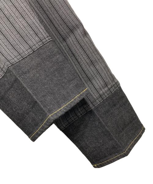 JUNYA WATANABE COMME des GARCONS MAN PINK（ジュンヤワタナベ コムデギャルソンマン ピンク）JUNYA WATANABE COMME des GARCONS MAN PINK (ジュンヤワタナベ コムデギャルソンマン ピンク) ストライプパンツ グレー サイズ:Sの古着・服飾アイテム