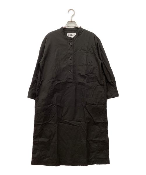 MHL（エムエイチエル）MHL (エムエイチエル) プルオーバーシャツワンピース ブラック サイズ:1の古着・服飾アイテム