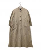 MHLエムエイチエル）の古着「プルオーバーシャツワンピース」｜ベージュ