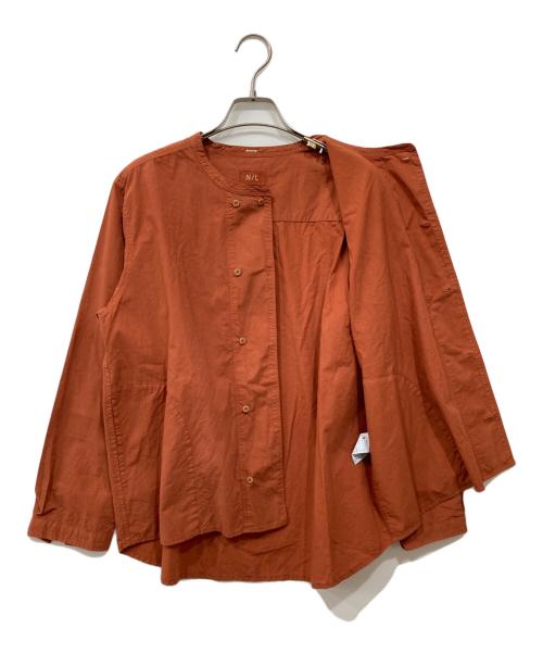 NL（ニール）NL (ニール) オータムタイプライターベーカーシャツ ブラウン サイズ:3の古着・服飾アイテム