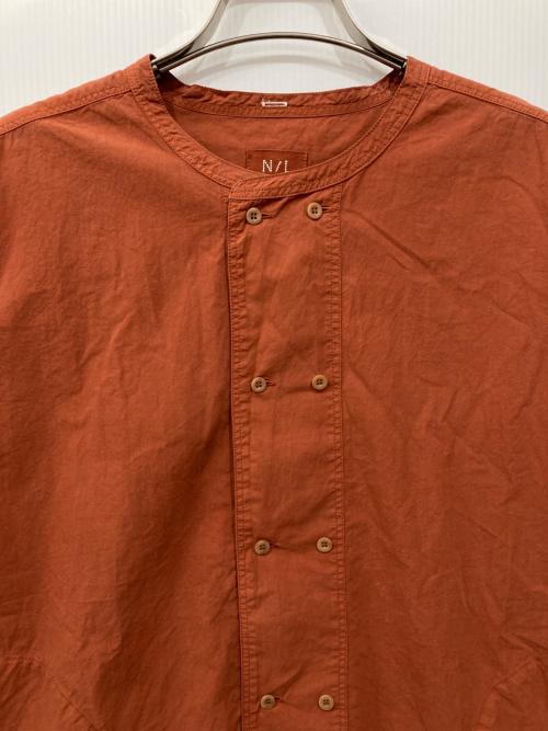 NL（ニール）NL (ニール) オータムタイプライターベーカーシャツ ブラウン サイズ:3の古着・服飾アイテム