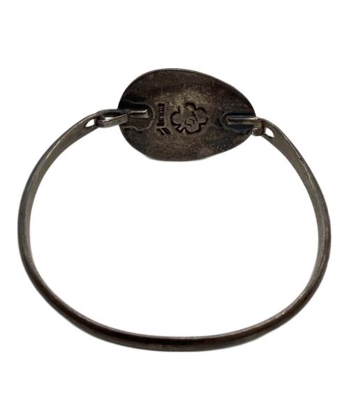 Navajo（ナバホ）Navajo (ナバホ) ターコイズフックバングル ブルー×シルバーの古着・服飾アイテム