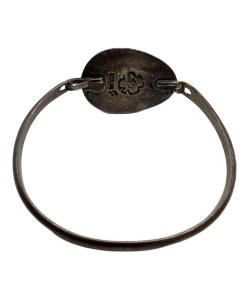 Navajo（ナバホ）Navajo (ナバホ) ターコイズフックバングル ブルー×シルバーの古着・服飾アイテム