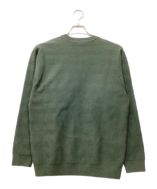Dime（ダイム）Dime (ダイム) Wave Knit Sweater グリーン サイズ:Sの古着・服飾アイテム