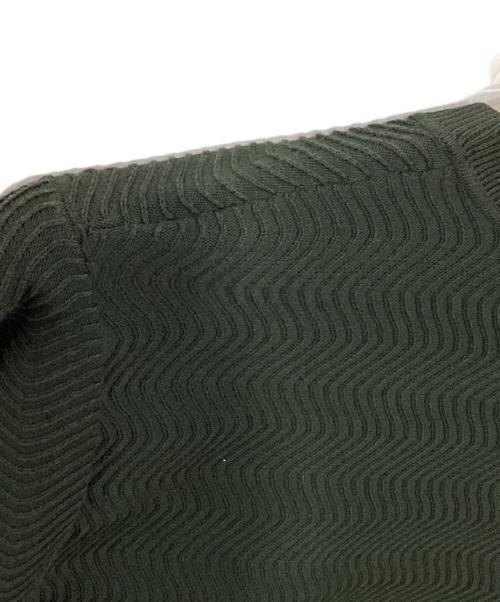 Dime（ダイム）Dime (ダイム) Wave Knit Sweater グリーン サイズ:Sの古着・服飾アイテム