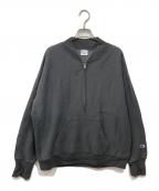 Champion×FRAMeWORKチャンピオン×フレームワーク）の古着「ハーフジップスウェット」｜グレー