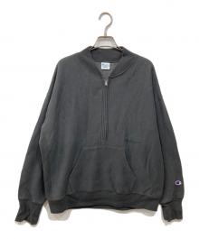 Champion×FRAMeWORK（チャンピオン×フレームワーク）の古着「ハーフジップスウェット」｜グレー